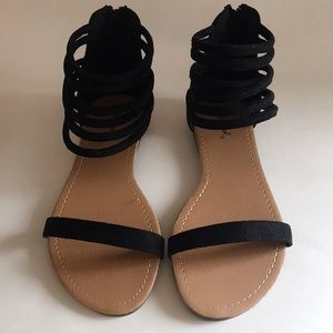 LULU’s Black Suede Sandals